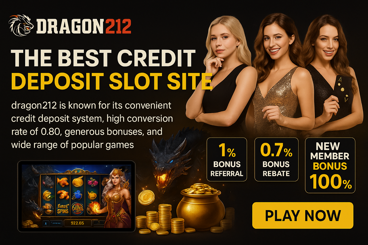 Why Dragon212 Is the Best Credit-Deposit Slot Site Today